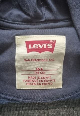 Sudadera Levi's azul marino con cremallera