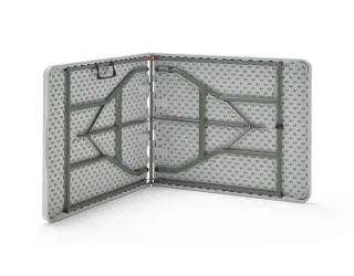 Mesa plegable blanca para exterior