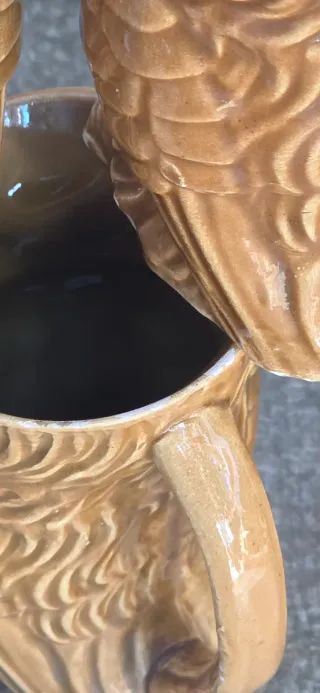 6 Bicchieri Gufo Vintage in Ceramica