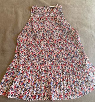 Blusa Sfera Plisada Multicolor Talla M