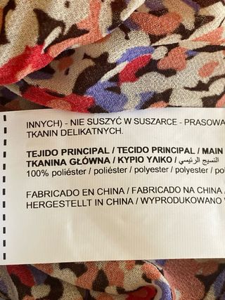 Blusa Sfera Plisada Multicolor Talla M