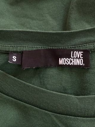T-shirt Love Moschino Uomo S Verde Stampa LOVE