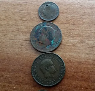 Lote monedas y billetes de Portugal