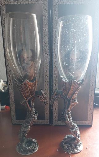 Calice di Champagne Drago - Miti e Leggende