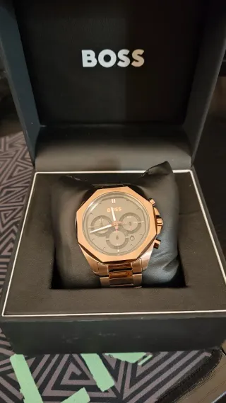 Reloj Hugo Boss Dorado y Verde Oliva