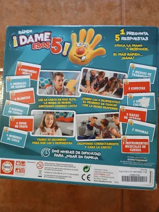 Juego de mesa ¡Dame esos 5!