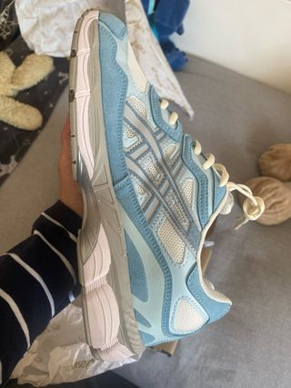 Zapatillas Asics Gel Nuevas Talla 42 Azul/Blanco