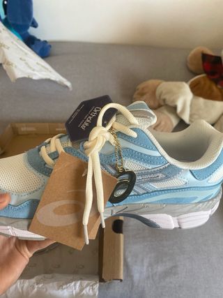 Zapatillas Asics Gel Nuevas Talla 42 Azul/Blanco