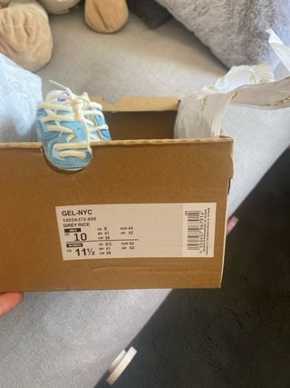 Zapatillas Asics Gel Nuevas Talla 42 Azul/Blanco