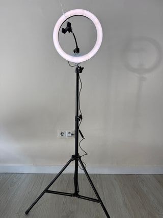 Aro de luz LED con trípode para TikTok / maquilla