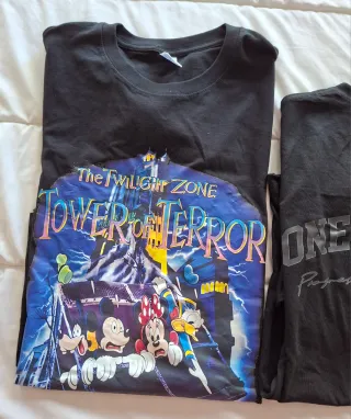 2 Camisetas Negras, talla XL, sin estrenar