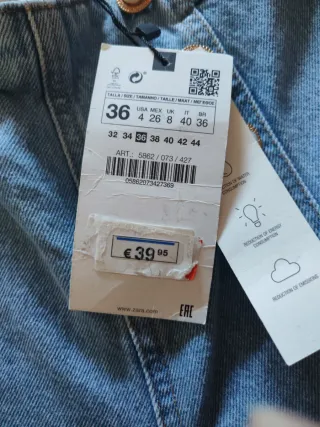 Pantalón vaquero Zara talle sin estrenar rebajas,r