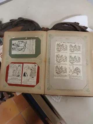 Copertina libro illustrata vintage