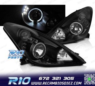 FAROS PARA TOYOTA CELICA T23 99-05 OJOS ANGEL NEGROS