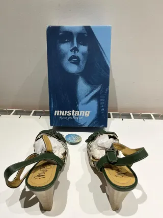 Zapatos Mustang Tacón Mujer Talla 38