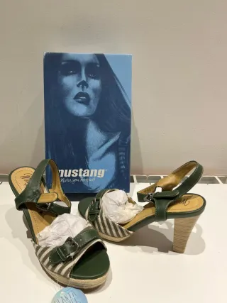 Zapatos Mustang Tacón Mujer Talla 38