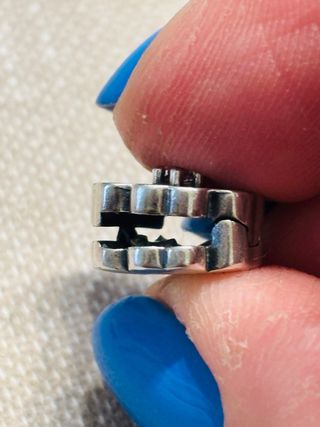 Charm clip pulsera estilo Pandora,plata