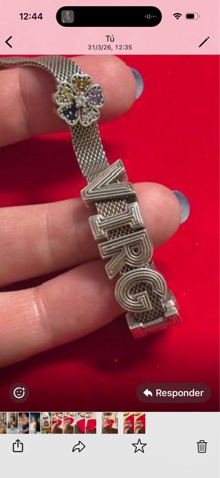 Charm clip pulsera estilo Pandora,plata