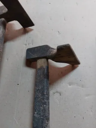 Juego 3 martillos chapar antiguos