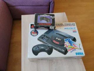 Consola Sega Mega Drive 16-BIT Negra +8 juegos