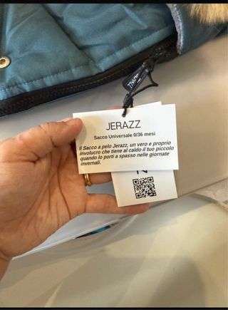 Sacco passeggino JERAZZ nuovo con cappuccio