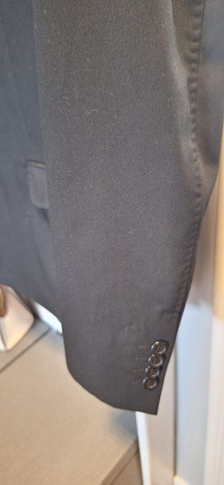 Americana Zara Negra Rayas Finas