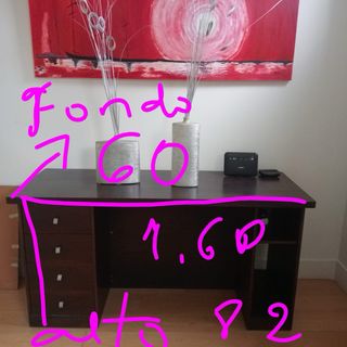 Escritorio madera haya hecho a mano