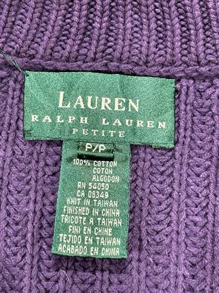 Jersey Punto Cremallera Ralph Lauren Morado Size S