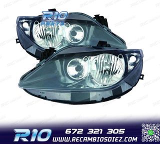 FAROS PARA SEAT IBIZA VI 09-12 FONDO NEGRO