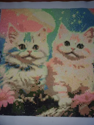 Cuadro Diamond Art Gatos