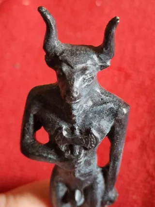 Minotauro Statuetta Metallo cm. 12