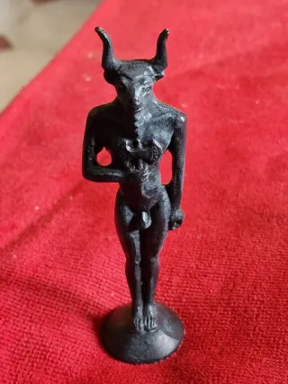 Minotauro Statuetta Metallo cm. 12