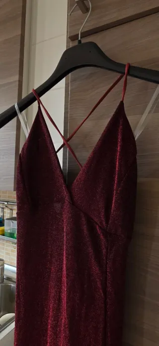 Abito lungo Wal G bordeaux taglia S