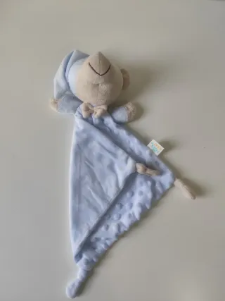 Mantita y dudú bebé azul