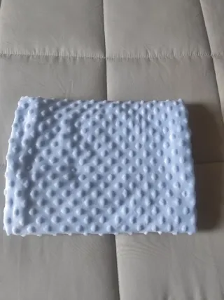 Mantita y dudú bebé azul