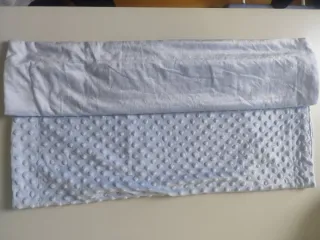 Mantita y dudú bebé azul