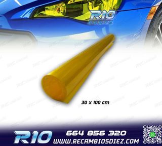 FILM CUBRE FAROS EN AMARILLO