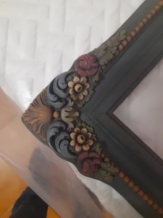 Cornici in legno decorate (2 unità)