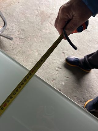 Mesa de comedor extensible cristal y metal