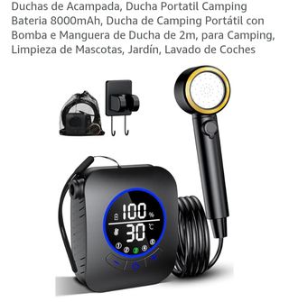Ducha Portátil Camping Batería 8000mAh