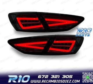 PILOTOS SEAT LEON 3 5F 12-20 DINÁMICO LED NEGRO OEM HALOGEN