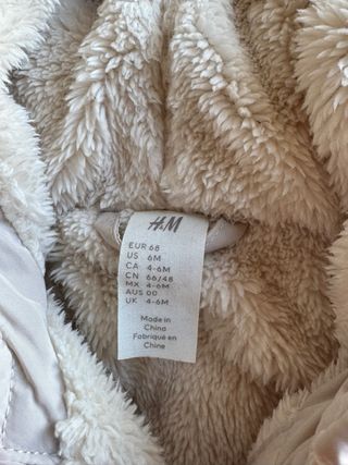 Buzo polar de bebé con orejitas