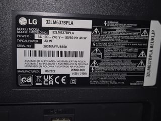 Smart TV LG 32” Full HD con Netflix y WiFi