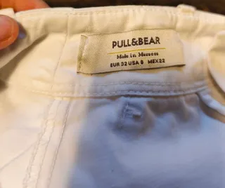 Pantalón Jogger Beige Pull & Bear Talla 32
