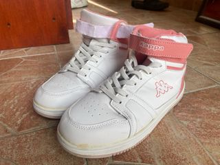Scarpe Kappa alte rosa e bianche taglia 35
