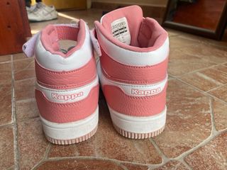 Scarpe Kappa alte rosa e bianche taglia 35