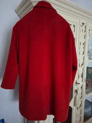 Abrigo Vintage Love Rojo Talla Única