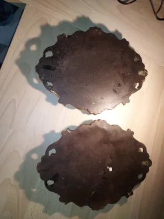 Pareja de Cuadros Florales Estilo Barroco