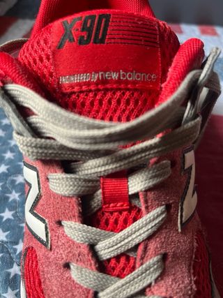 Zapatillas New Balance X90 Beige y Rojo