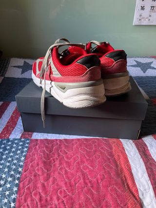 Zapatillas New Balance X90 Beige y Rojo